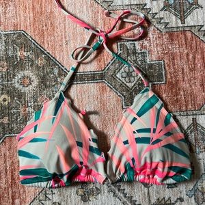 Pink Triangle Bikini Top